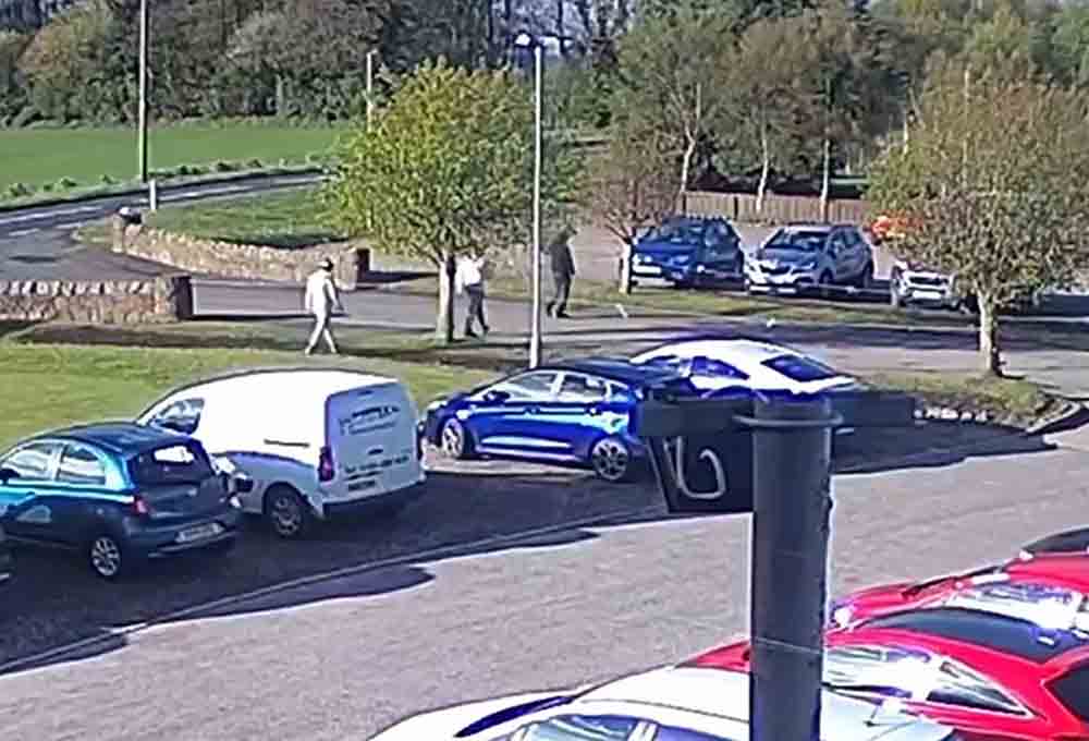 Video shows yobs smash car window with golf ball in driving range - Scottish News