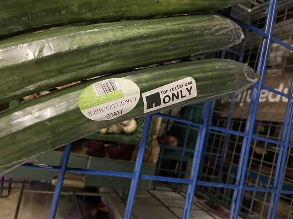 Rectal use only cucumbers - Consumer News UK