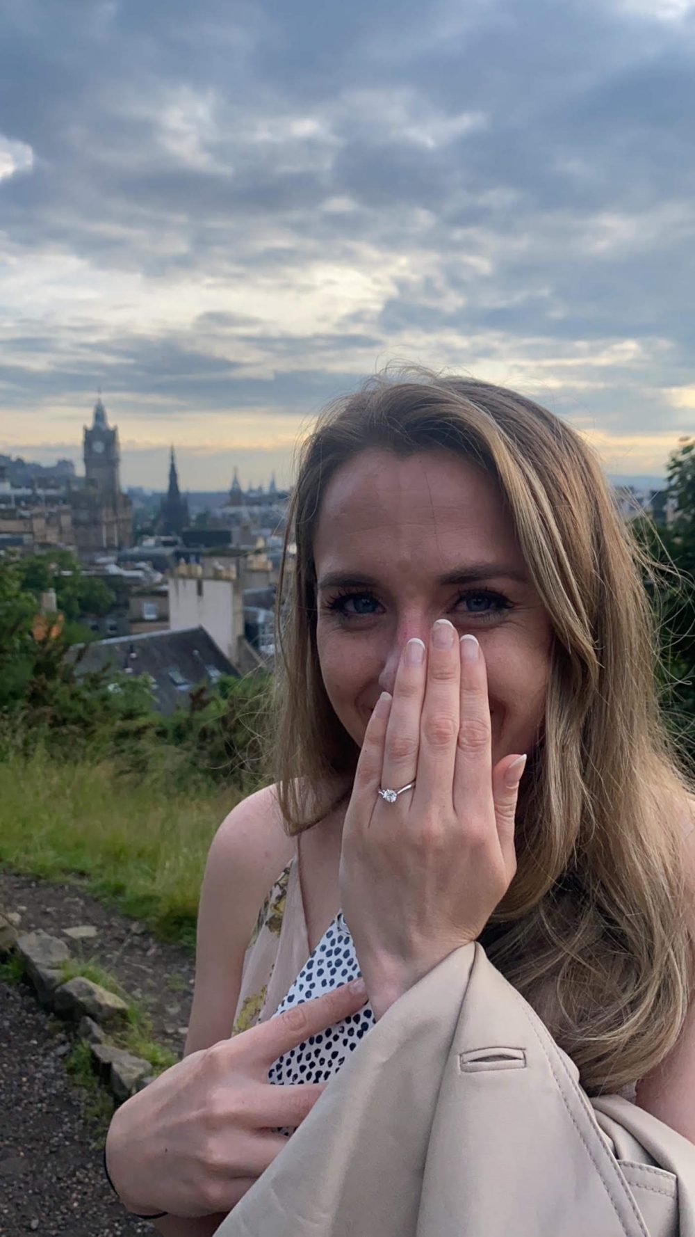 Natasha Kappella after accepting proposal - Edinburgh News