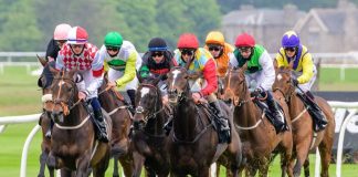 Horses racing at Musselburgh - Musselburgh Horse Racing