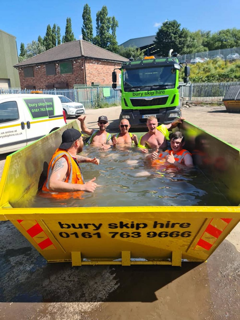 Skip swimming pool - Weather News UK