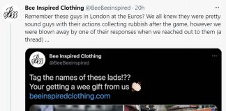 Bee Inspired Clothing share the generous act on Twitter | Scottish News