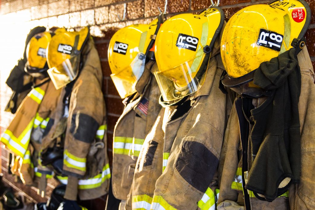 fireman uniforms hung up - Scottish News