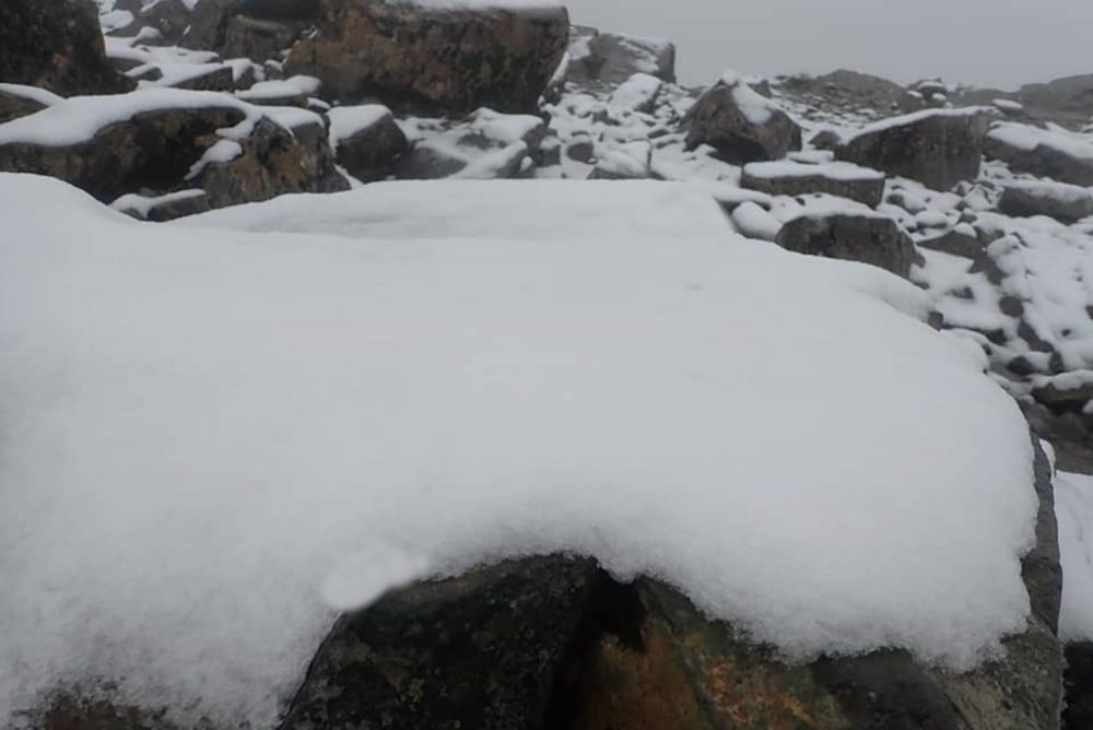 The snow that was spotted on Lochnagar in the north of Scotland