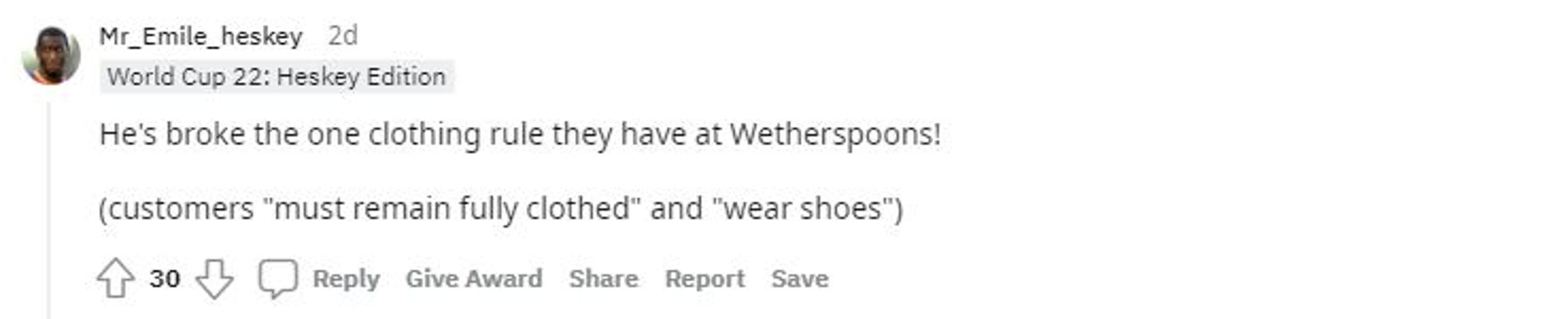 Comments on the naked man in Wetherspoons - UK and World News
