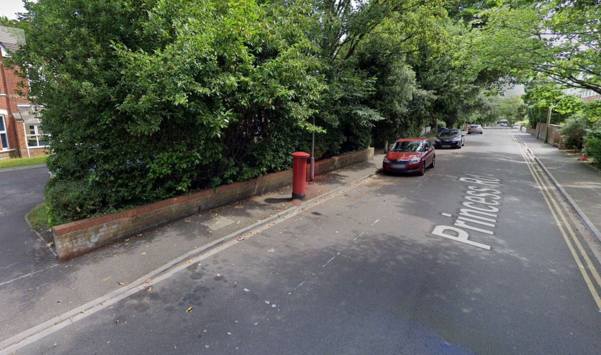 The postbox is situated on Princess Road, in the affluent area of Westbourne.