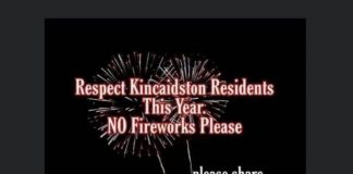 Facebook plea for no fireworks in Kincaidston this year.