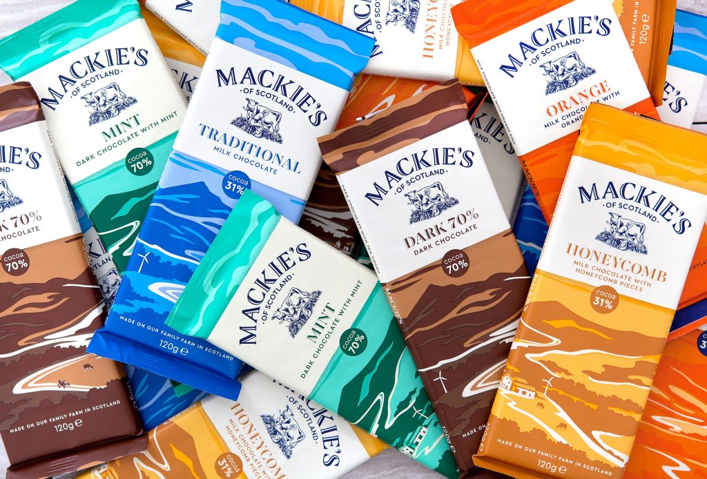 Food and Drink PR photography, Mackie's of Scotland New Chocolate Packaging 2