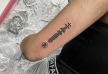 The Spotify Code tattoo