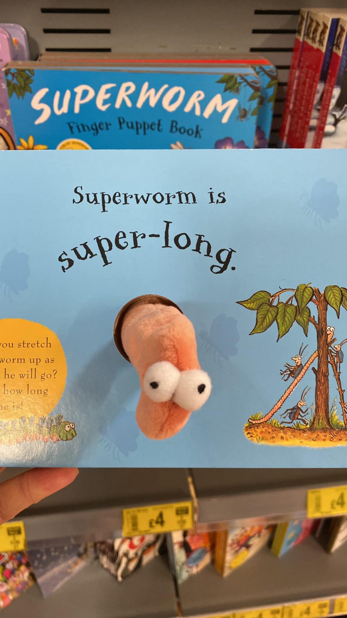 The funniest page says "The Superworm is super-long"