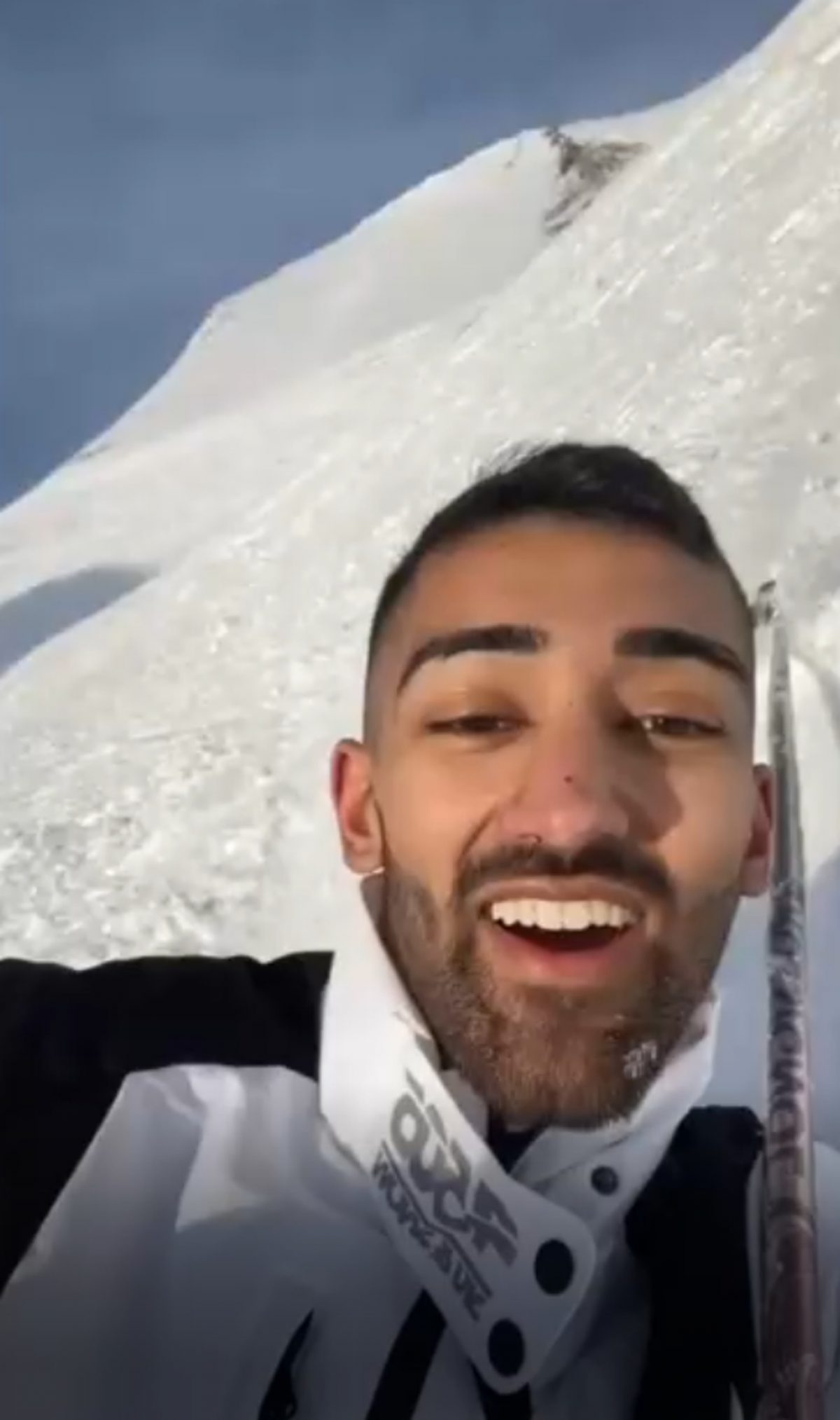 Husnain Asif enjoyed his ski