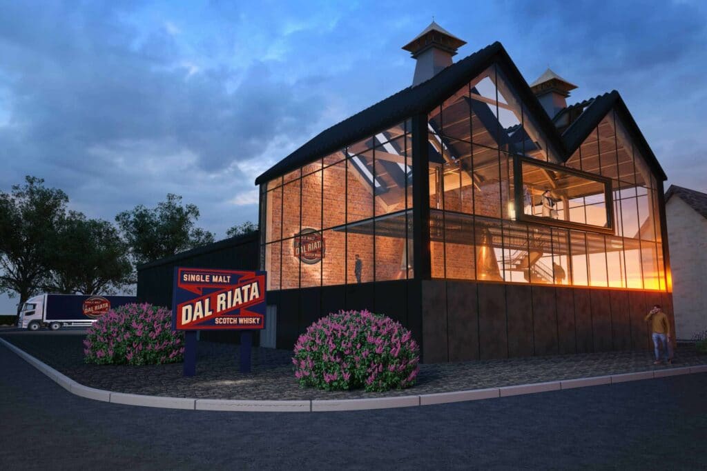 Mock up of how Dál Riata Distillery could look upon completion. Image courtesy of Dál Riata Distillery. From trusted news agency Deadline News.