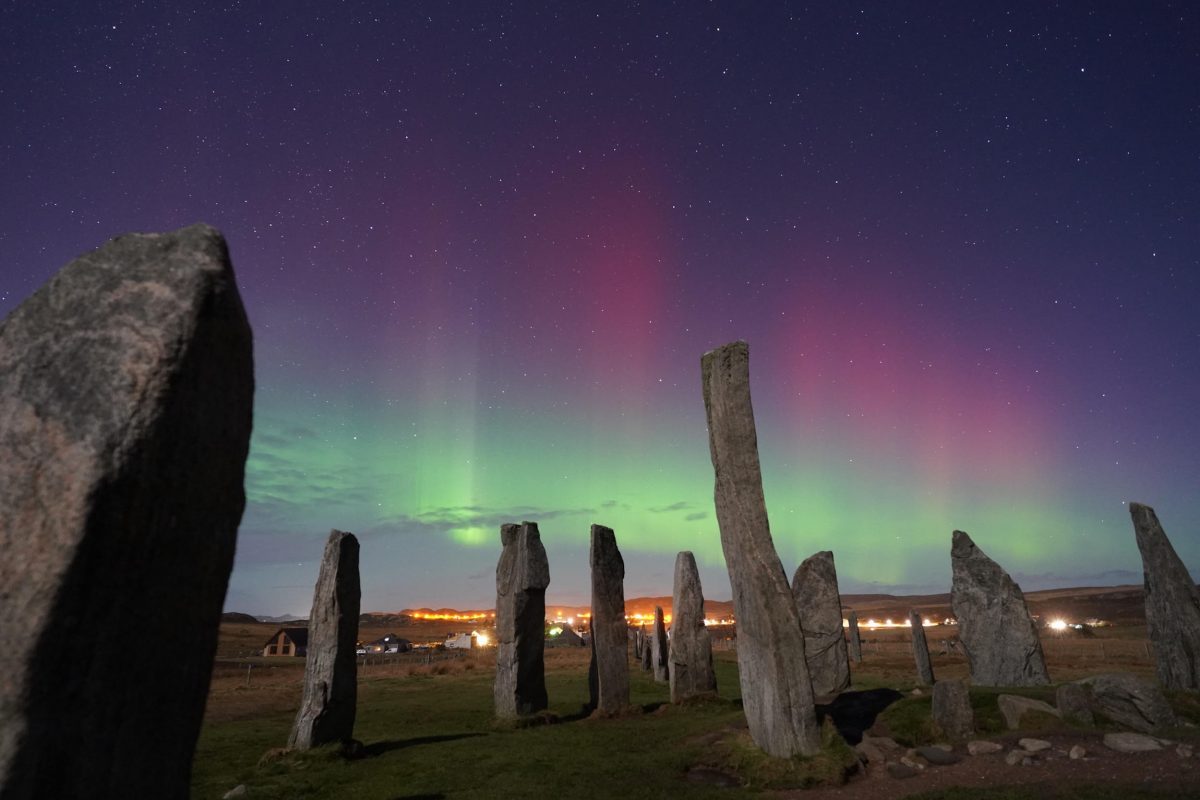 Northern Lights above the Callanish Stones