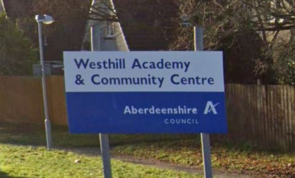 Westhill Academy in Aberdeenshire.