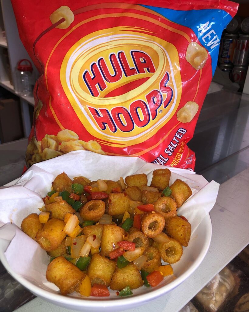 Salt and Chilli hula hoops are on the menu