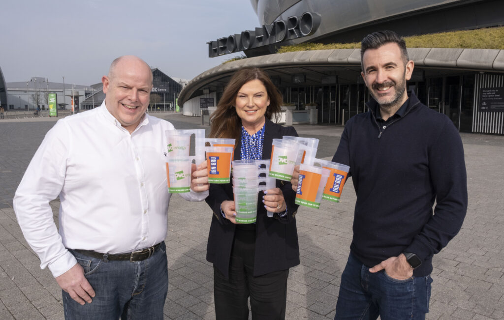  Colin Banks, Head of Sponsorship & Partnerships, OVO Energy, Debbie McWilliams, Director of Live Entertainment, SEC and John McNeil, Head of Commercial, SEC Food.