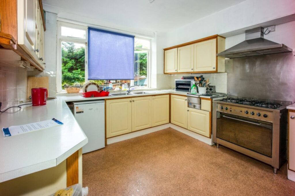 The property comes with a large kitchen