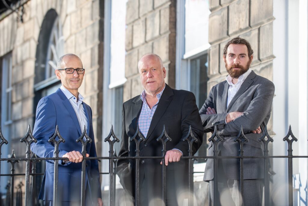 Paolo Alonzi, Group Finance Director and Chief Operating Officer, Peter Grant, founder and CEO, Stuart Montgomery, Director of Investment Management.