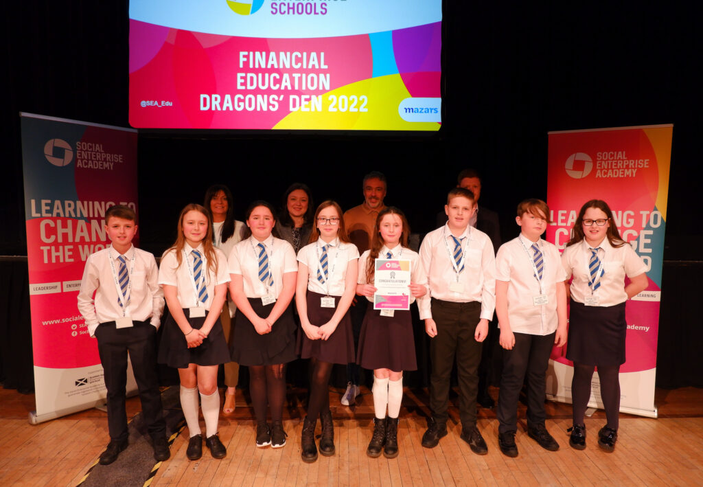 Chapelton Primary pupils at the Dragons' Den event in Motherwell.