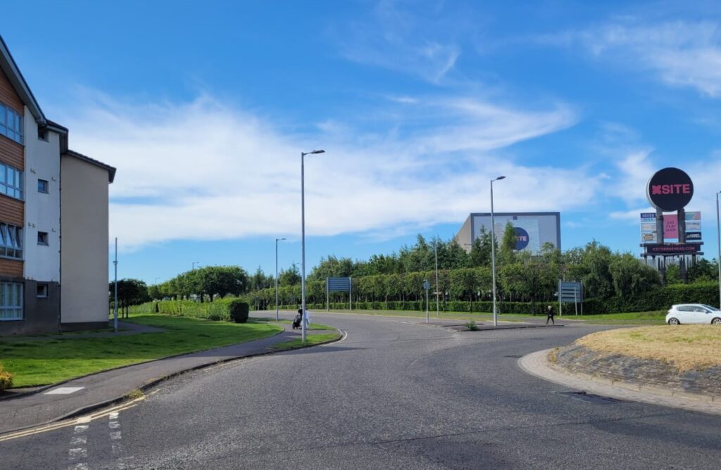 A view of Braehead from the road.