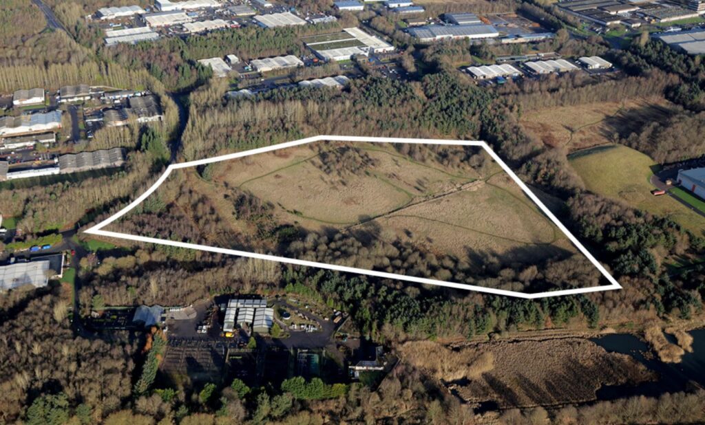 Bird's eye view of the proposed site plans.