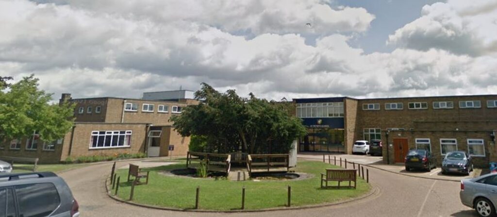 St Peter's School in Huntingdon, Cambridgeshire.