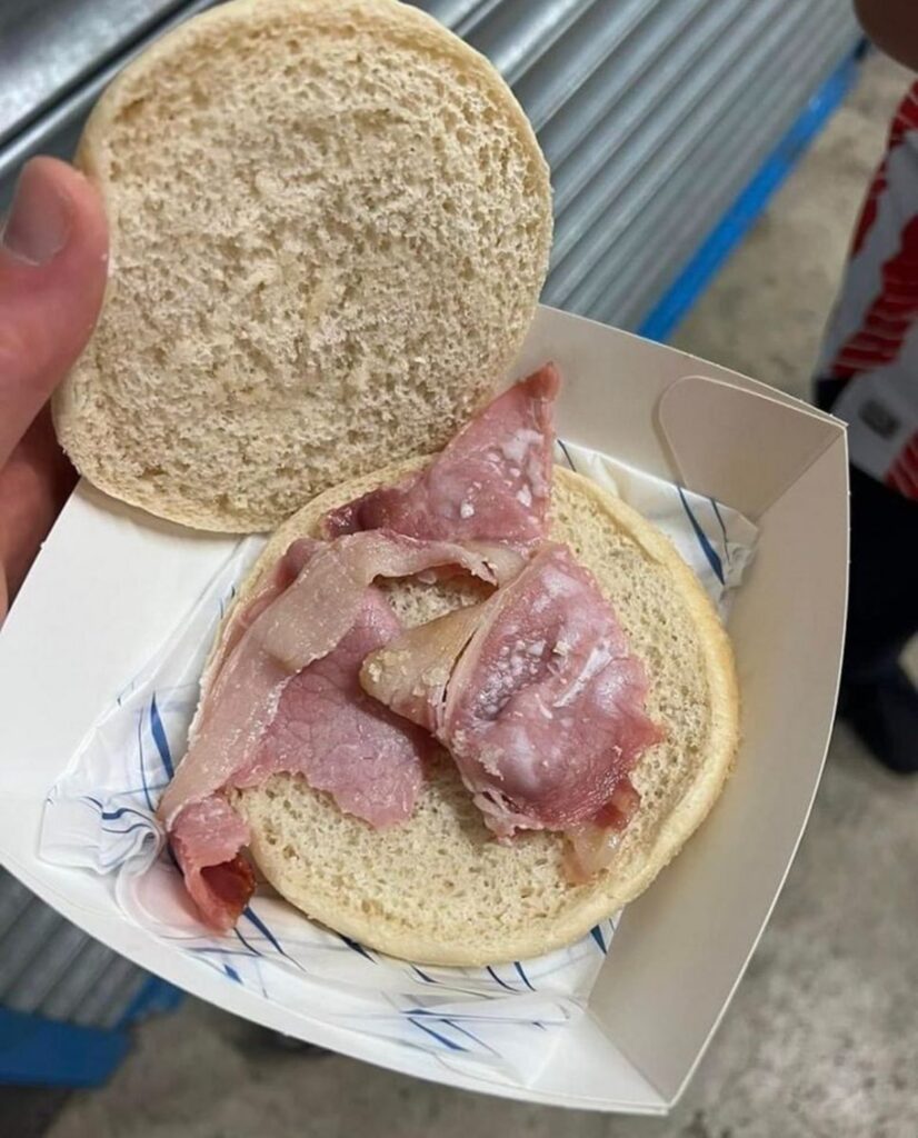 The dodgy bacon roll