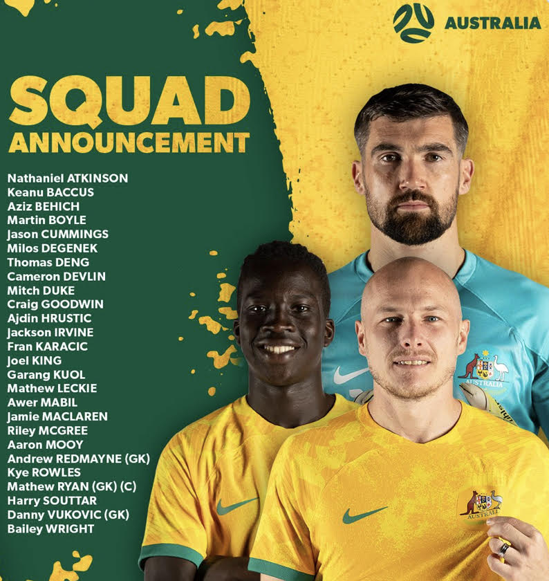 Australia national team squad.