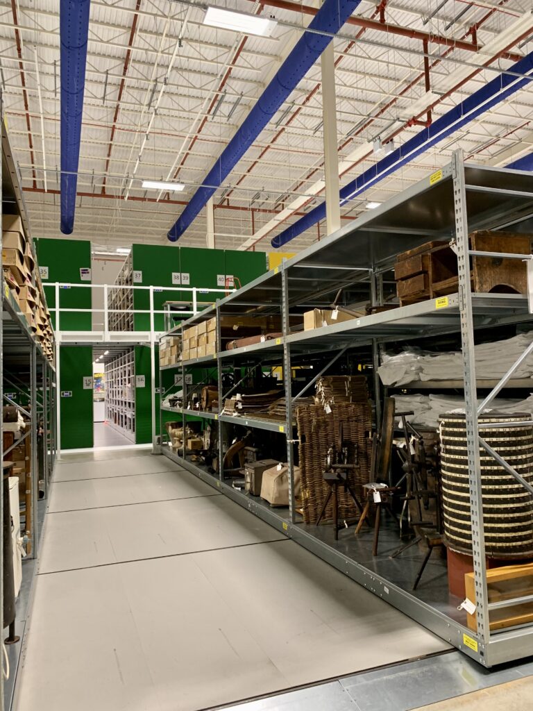 The interior of the Collections Centre in Glenrothes, Fife.