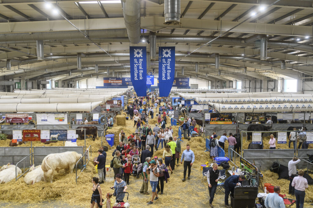A view of one of the sheds at theRoyal Highland Show 2022.