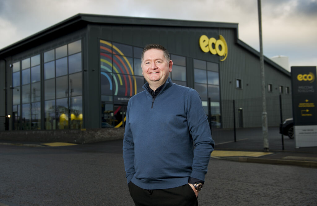 Shot of Eddie Black, MD of Eco Group, at Annan Business Park.