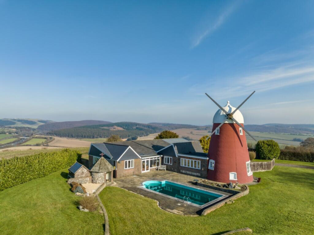 House for sale with giant windmill