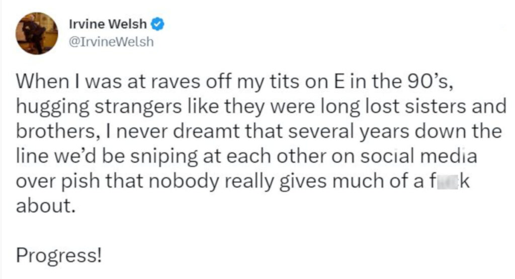 Welsh's tweet.