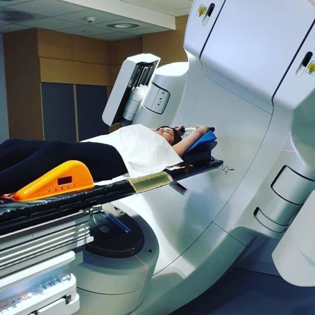 Sophie having a CT scan.