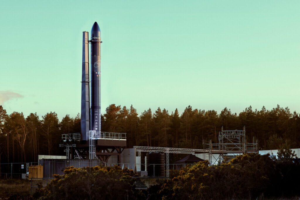 Orbex Rocket at test site.