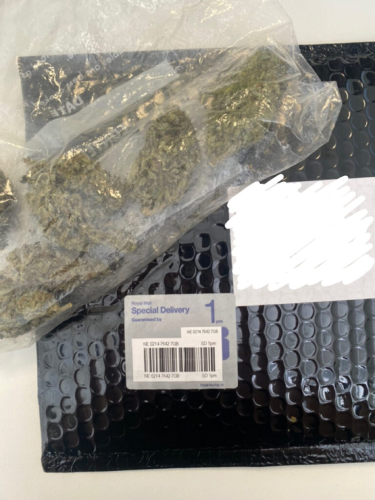 Cannabis found by Gwent Police inside Royal Mail package