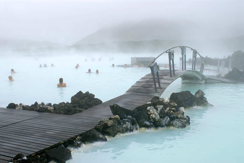 Relaxing scene in Iceland