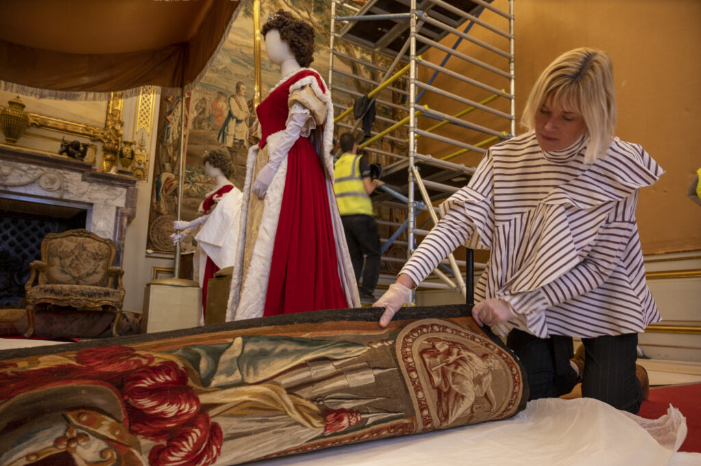 Restoring the Schellenberg Tapestry from Blenheim Palace.
