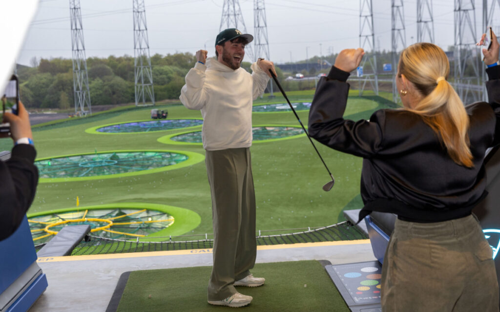 Topgolf coursebeing played