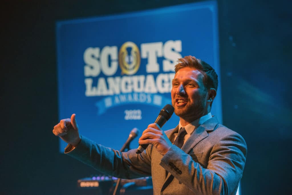 Speaker at the Scots language awards