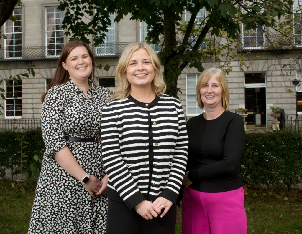 Lindsays promotions, left to right, Harriet Waters, Kirsty Preston and Gillian Smillie