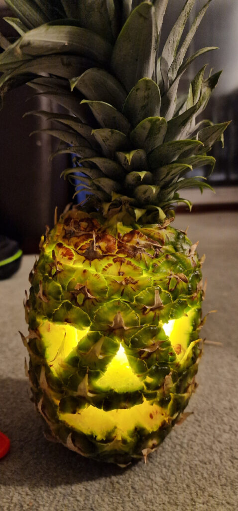 The Halloween pineapple.