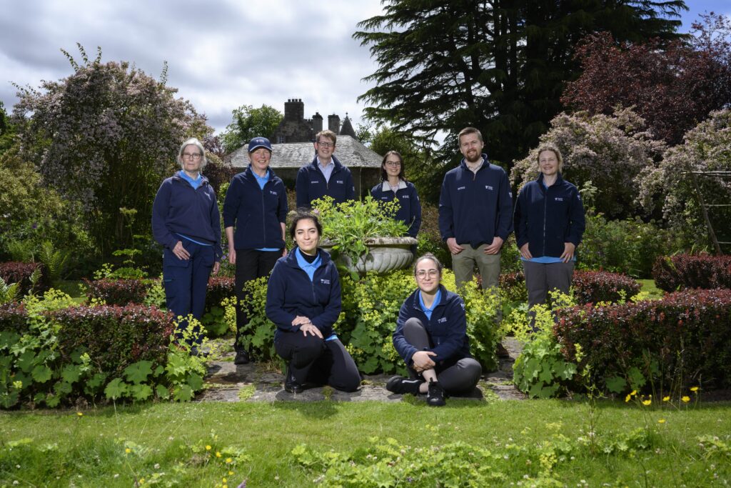 The team from the National Trust for Scotland's PLANTS project.