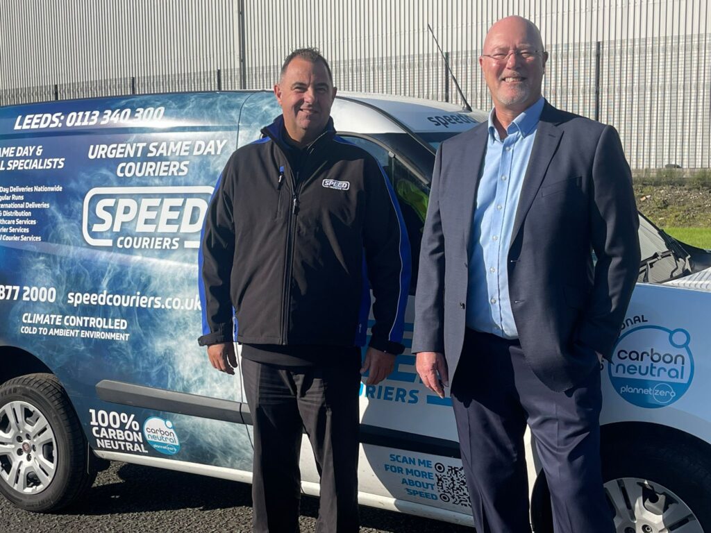 Speed Couriers' Managing Director Carl Truscott (left) and owner Shaun Merrick (right)