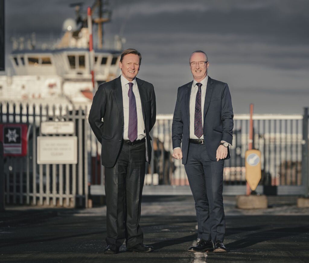 Charles Hammond and Stuart Wallace of Forth Ports