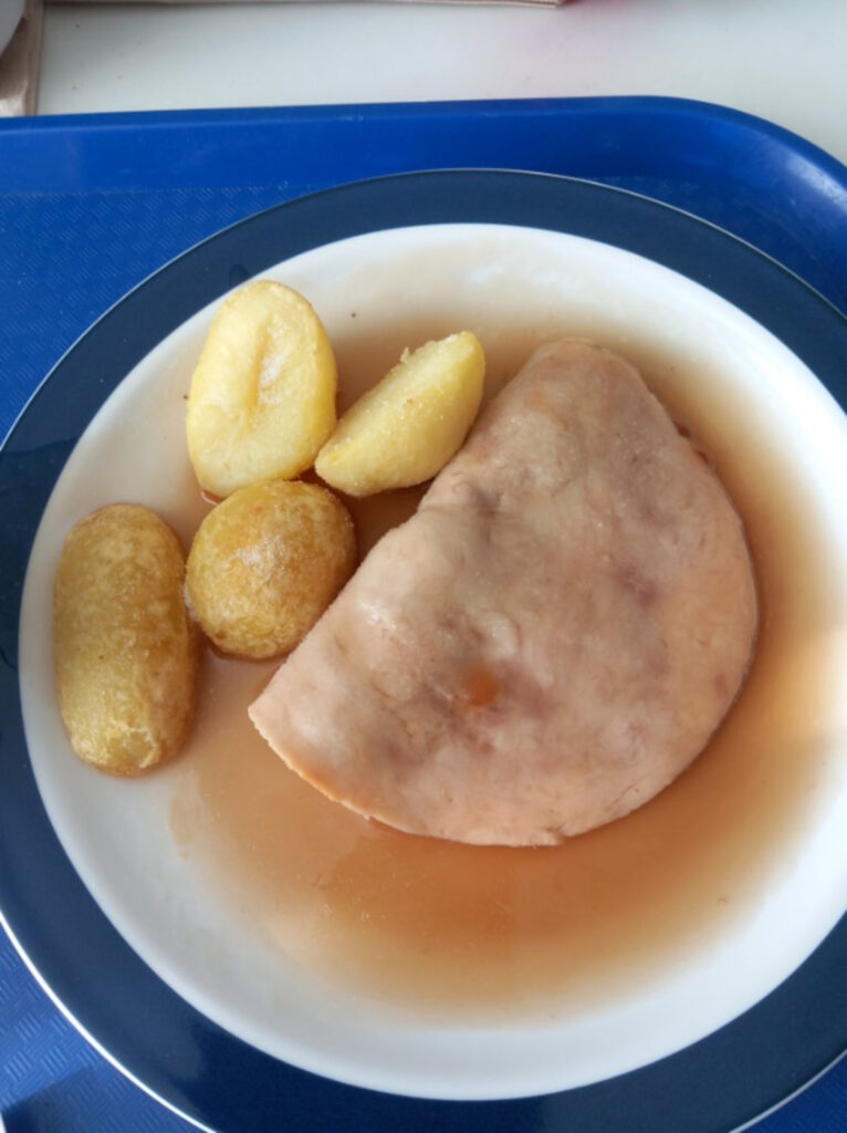 The meal served by the NHS over the weekend