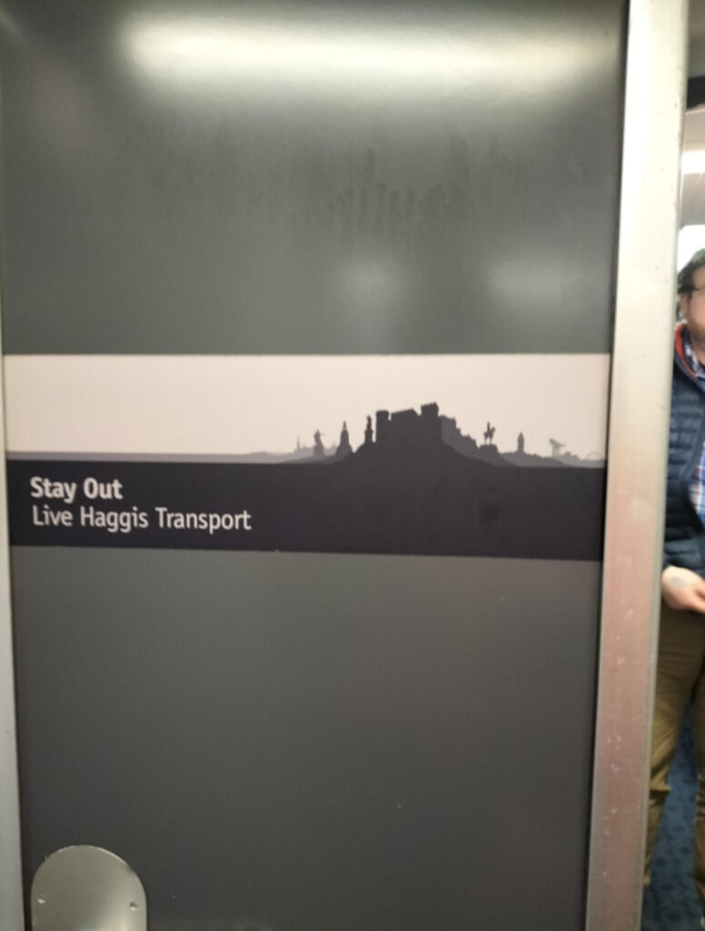 Commuters were left tickled by the funny signage.