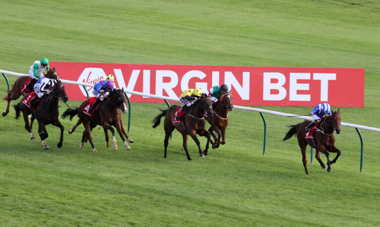 Horses racing in Virgin Bet Ayr Gold Cup.