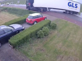 The local man reversed the lorry into the space on his first attempt.