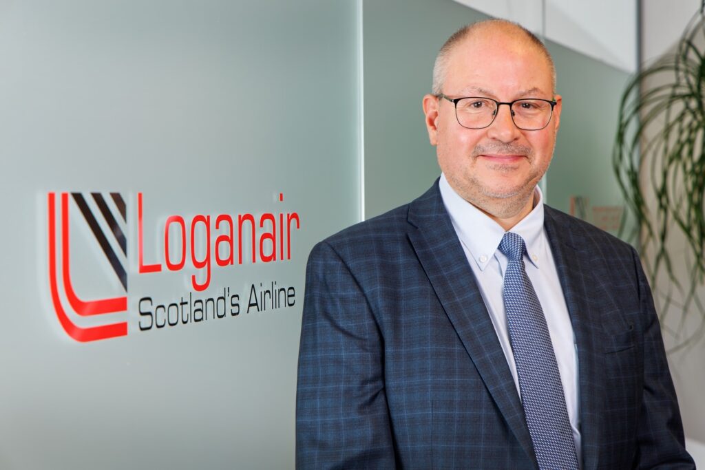 CEO of Loganair Luke Farajallah